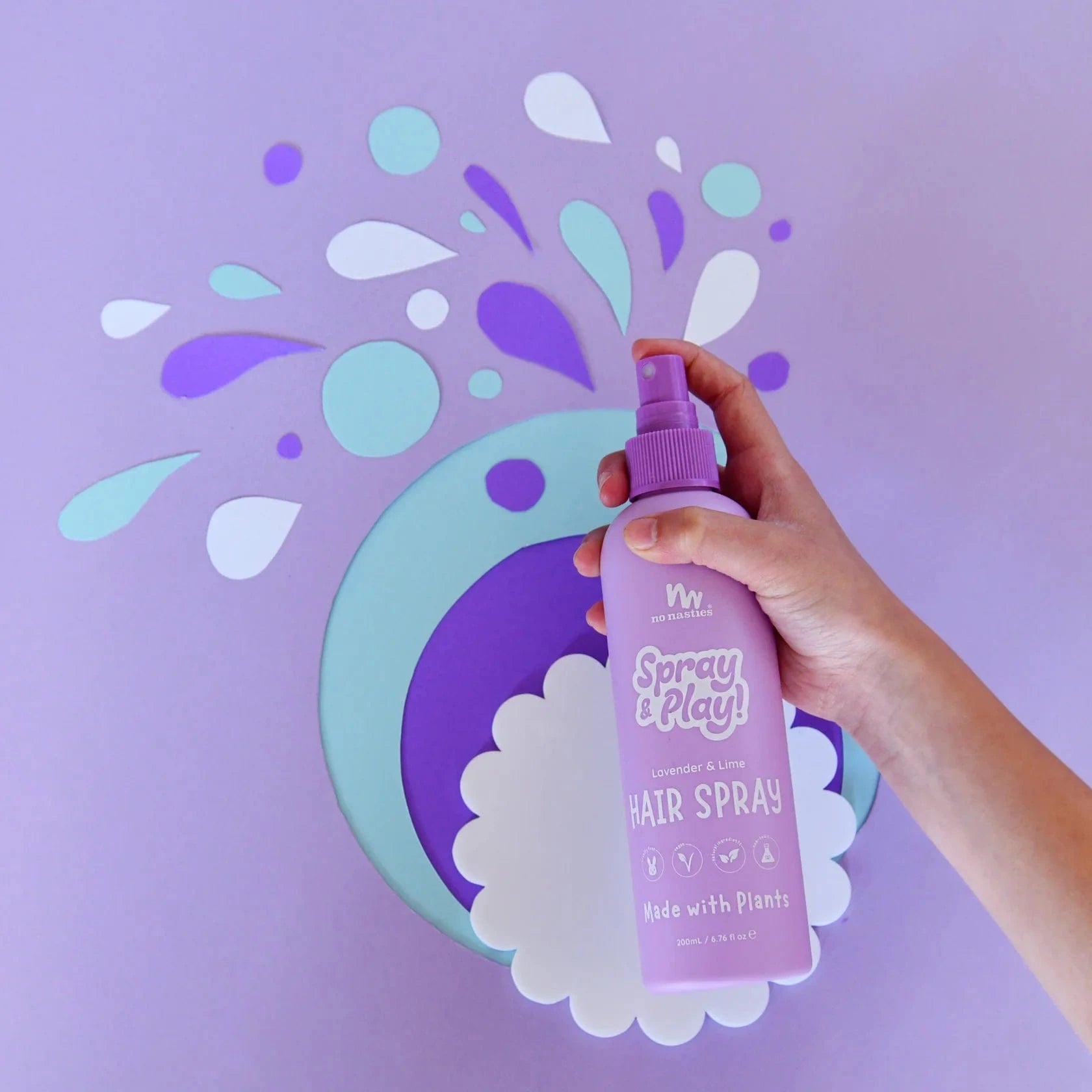 No Nasties Accessory Hair Hair Spray in Calming Lavender and Fresh Lime