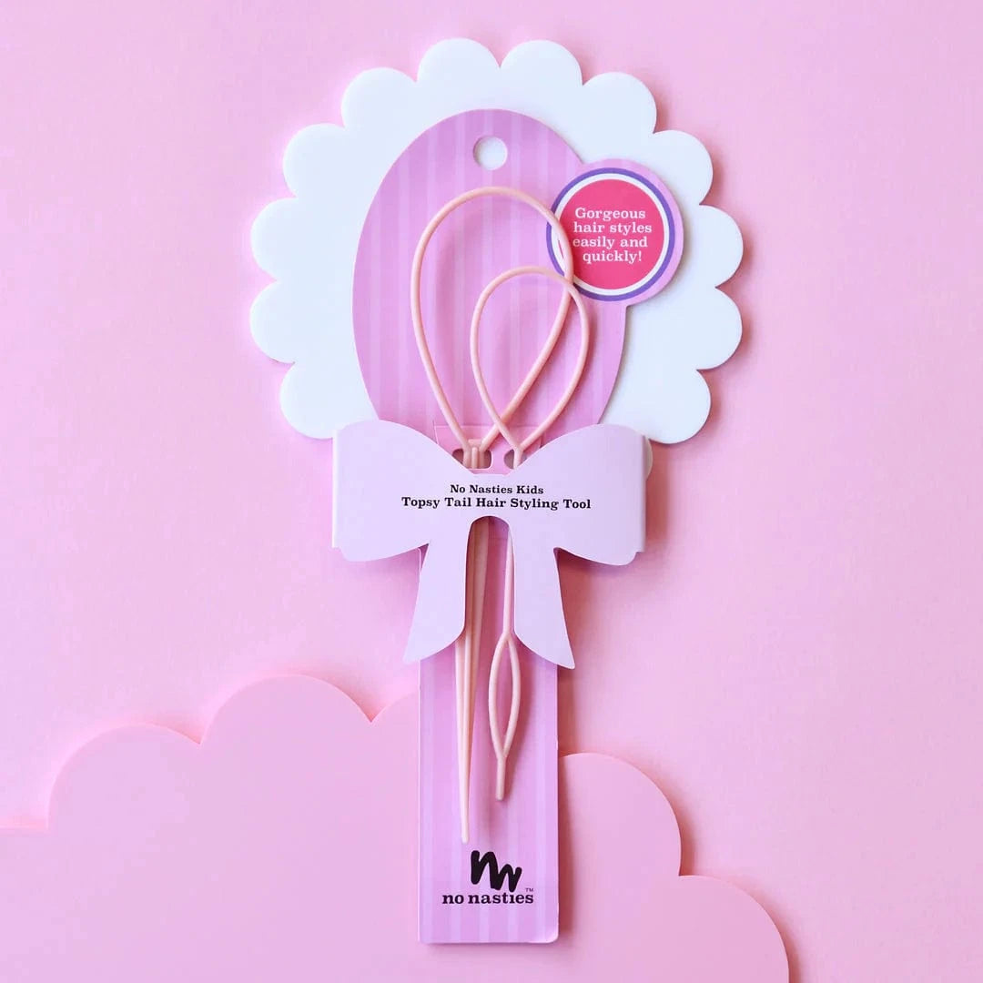 No Nasties Accessory Hair Topsy Tail Hair Styling Tool Pink