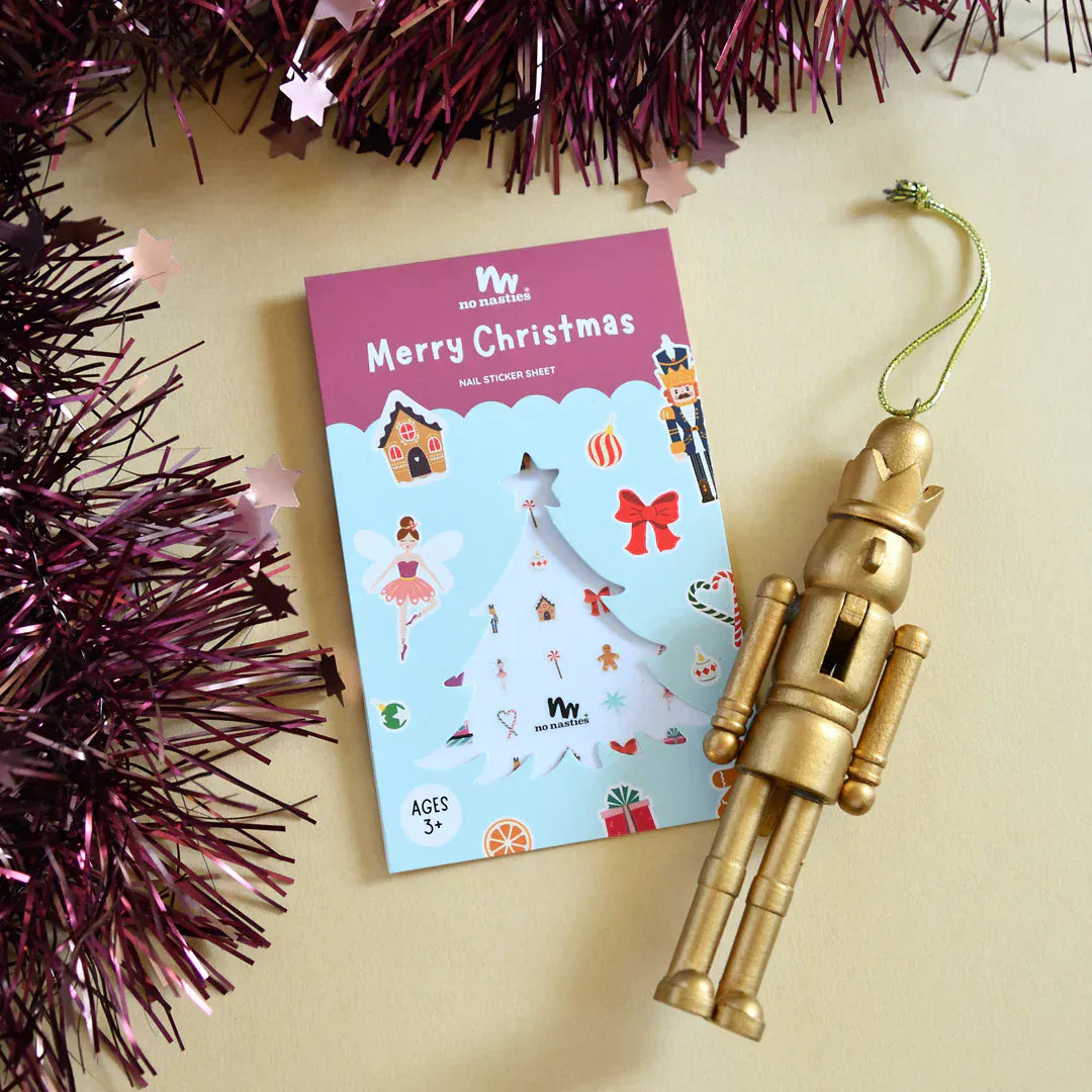 No Nasties Girls Accessory Christmas Nail Stickers Limited Edition