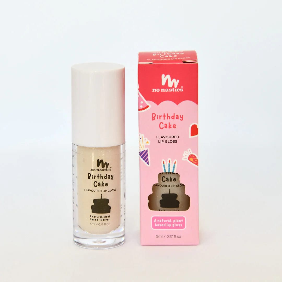 No Nasties Girls Accessory Natural Kids Lip Gloss - Birthday Cake