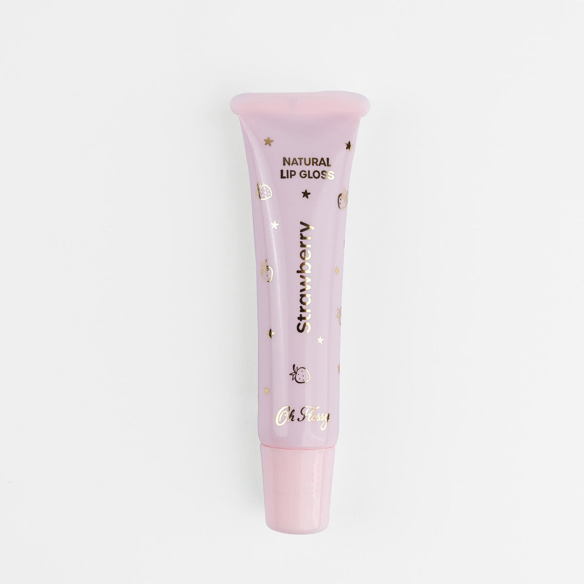 Oh Flossy Girls Accessory Natural Lip Gloss - Strawberry