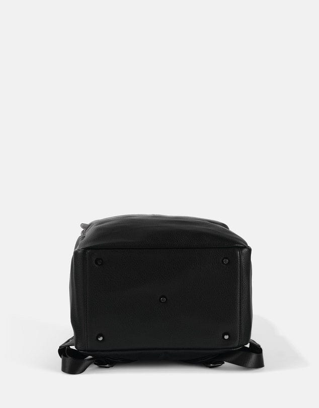 OiOi Baby Care Multitasker Nappy Backpack - Black Faux Leather