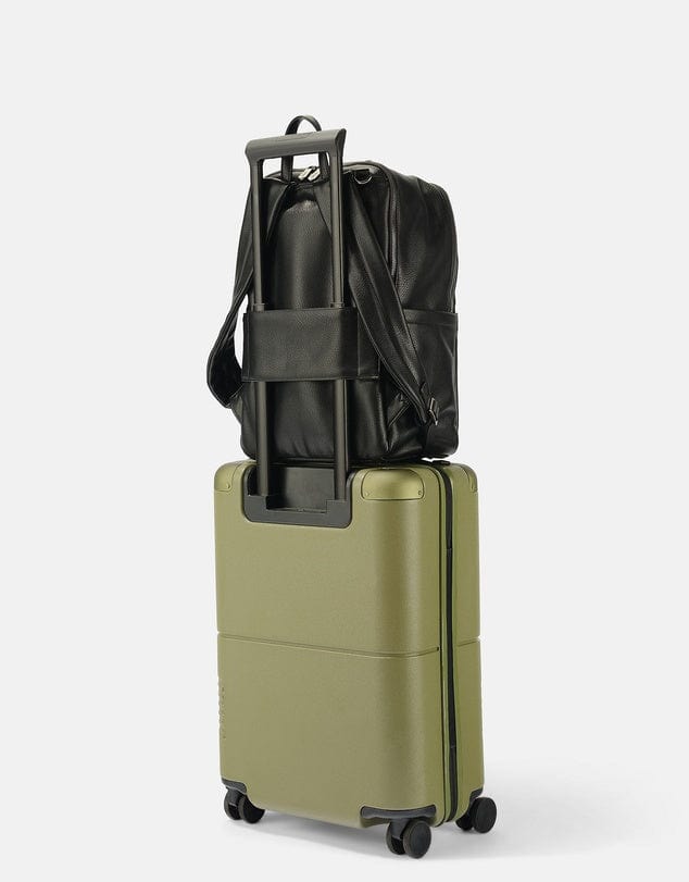 OiOi Baby Care Multitasker Nappy Backpack - Black Faux Leather