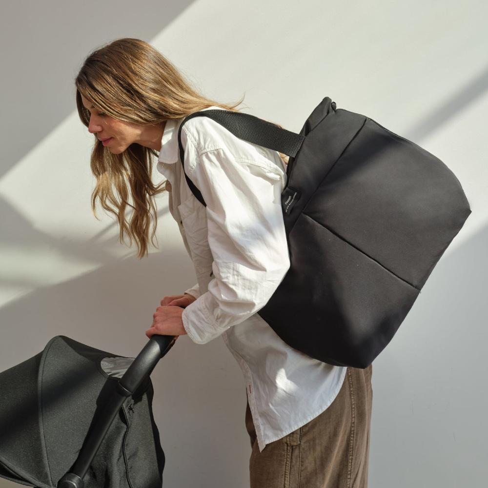 OiOi Baby Care Sigrid Eco Changing Bag Tote - Black