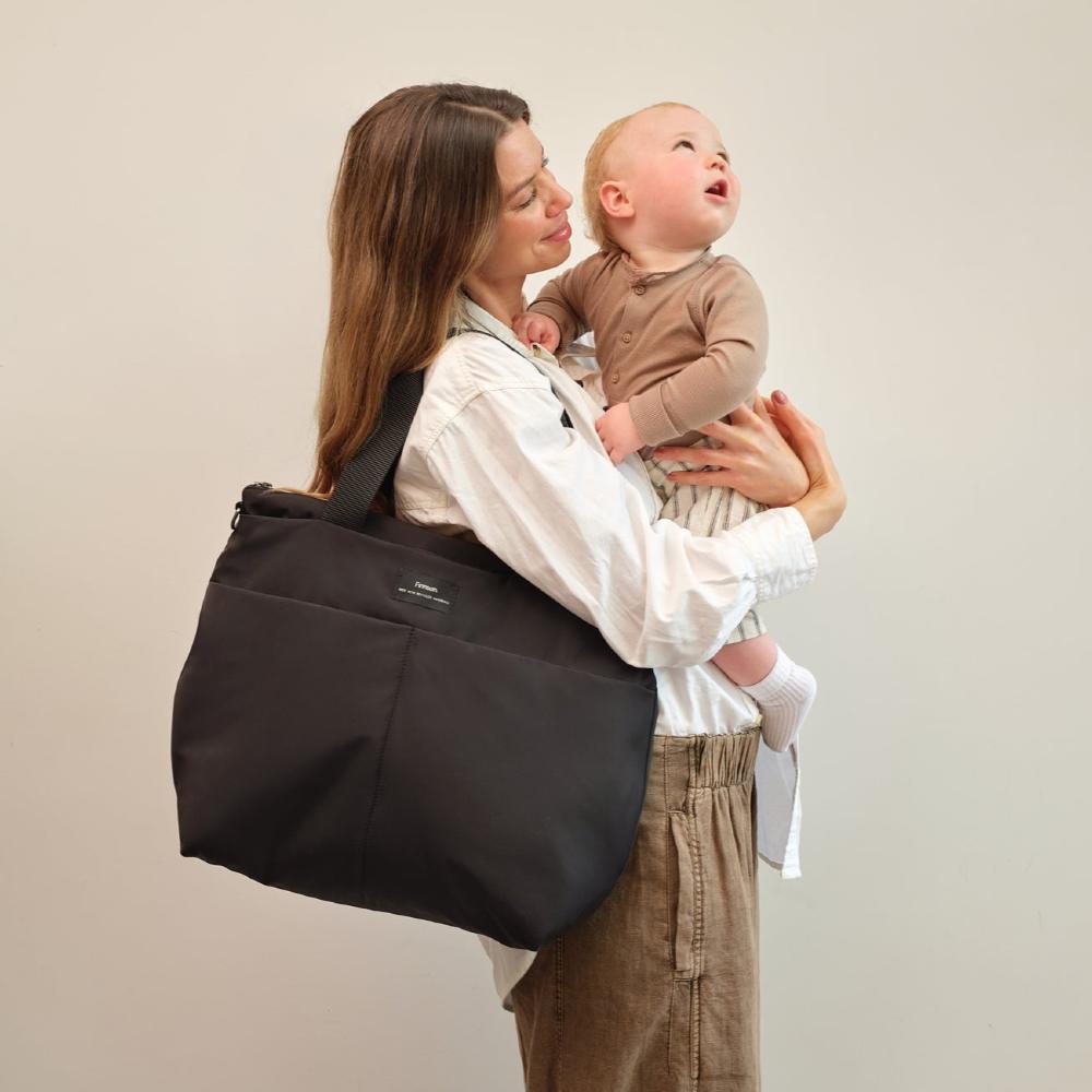 OiOi Baby Care Sigrid Eco Changing Bag Tote - Black
