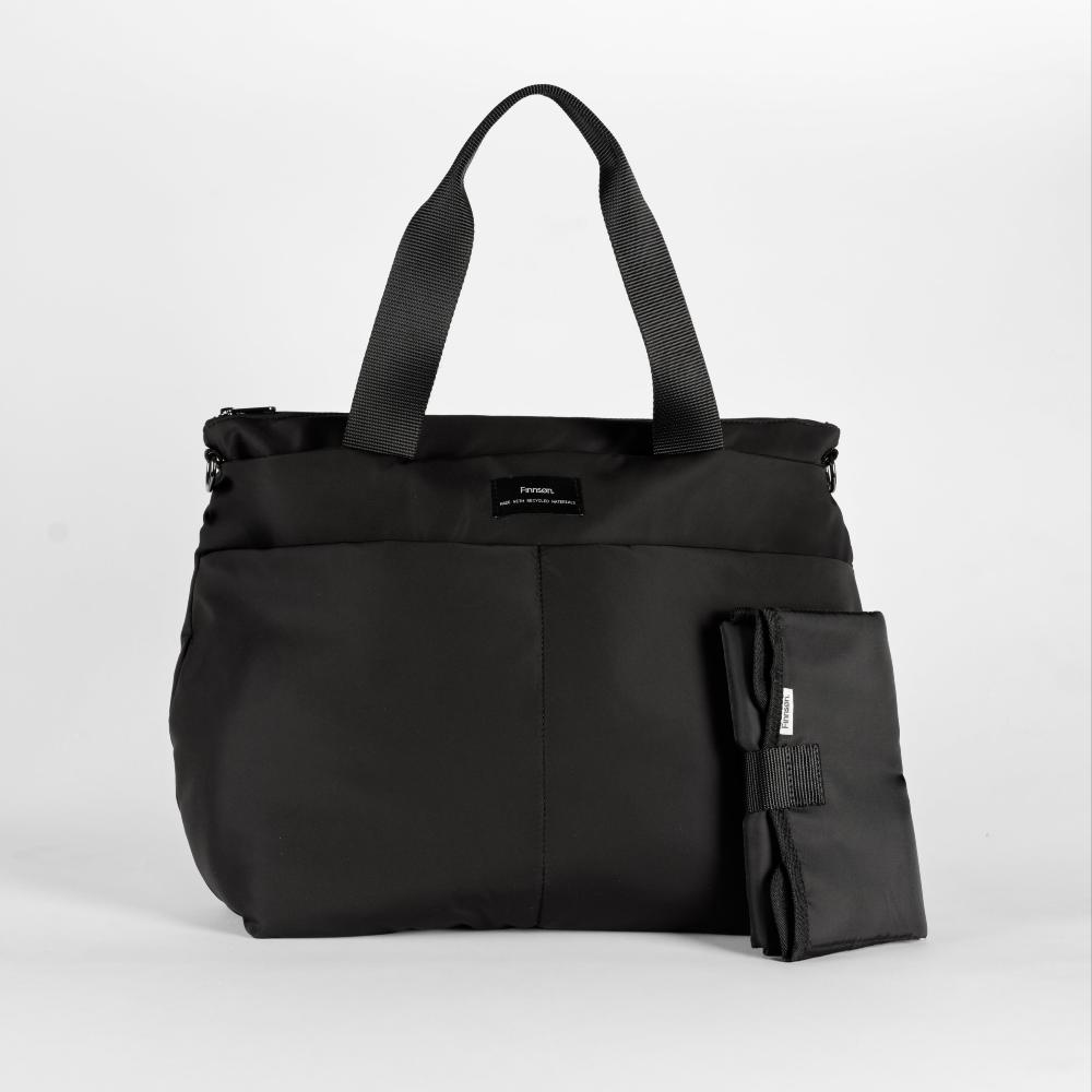 OiOi Baby Care Sigrid Eco Changing Bag Tote - Black