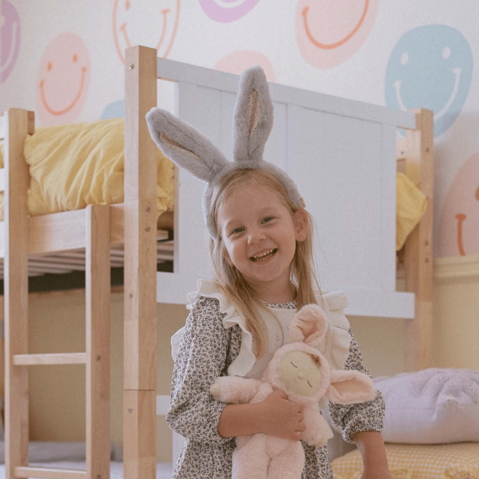 Olli Ella Accessory Hair Fluffle Bunny Headband - Smoke