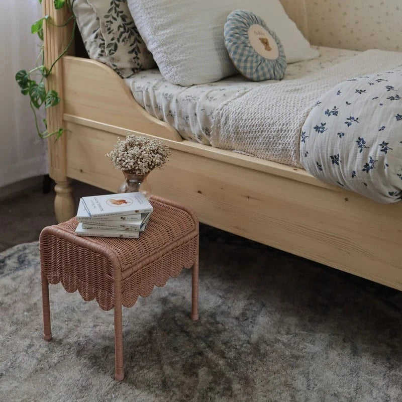 Olli Ella Room Decor Petal Storie Stool - Seashell Pink