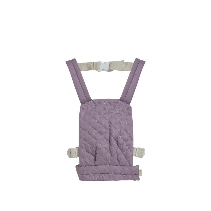 Olli Ella Toys Dinkum Dolls Quilted Carrier - Lavender