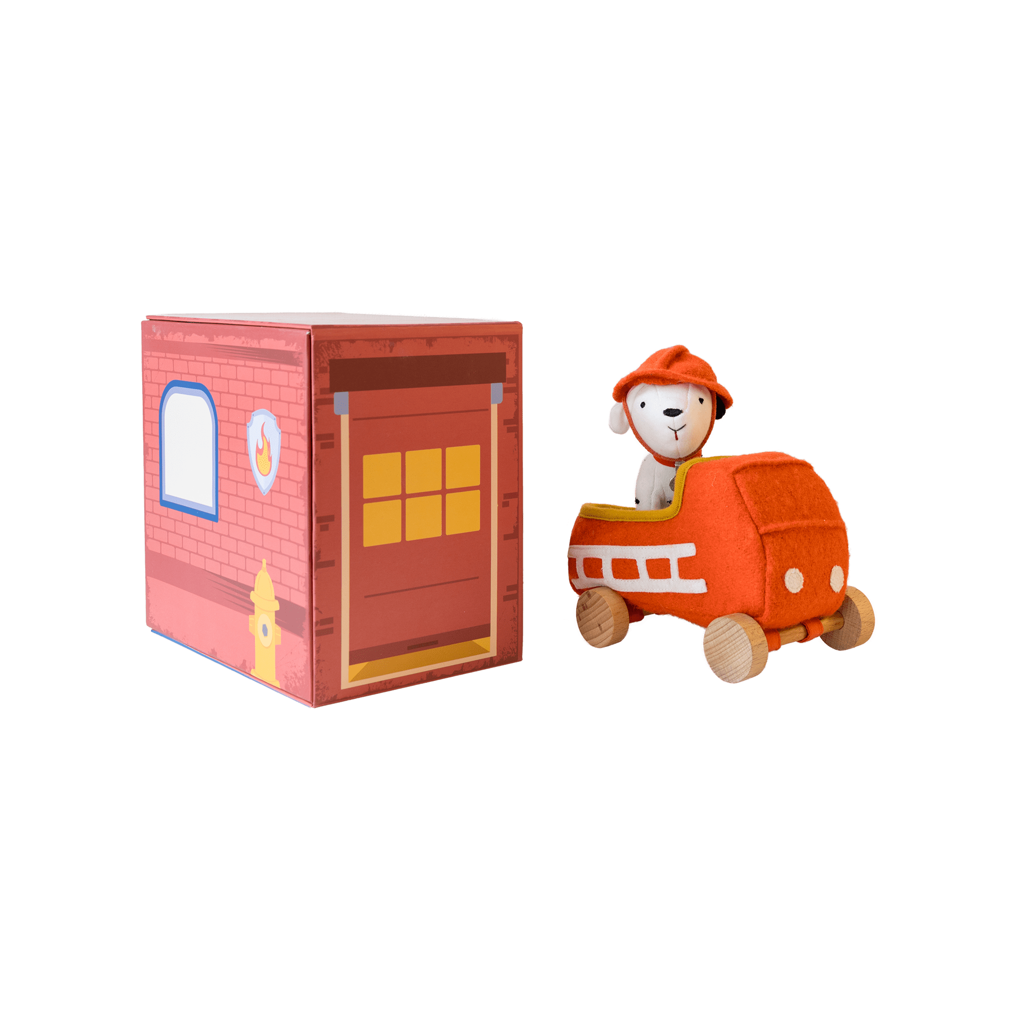Olli Ella Toys Holdie Dog-Go - Chief Red