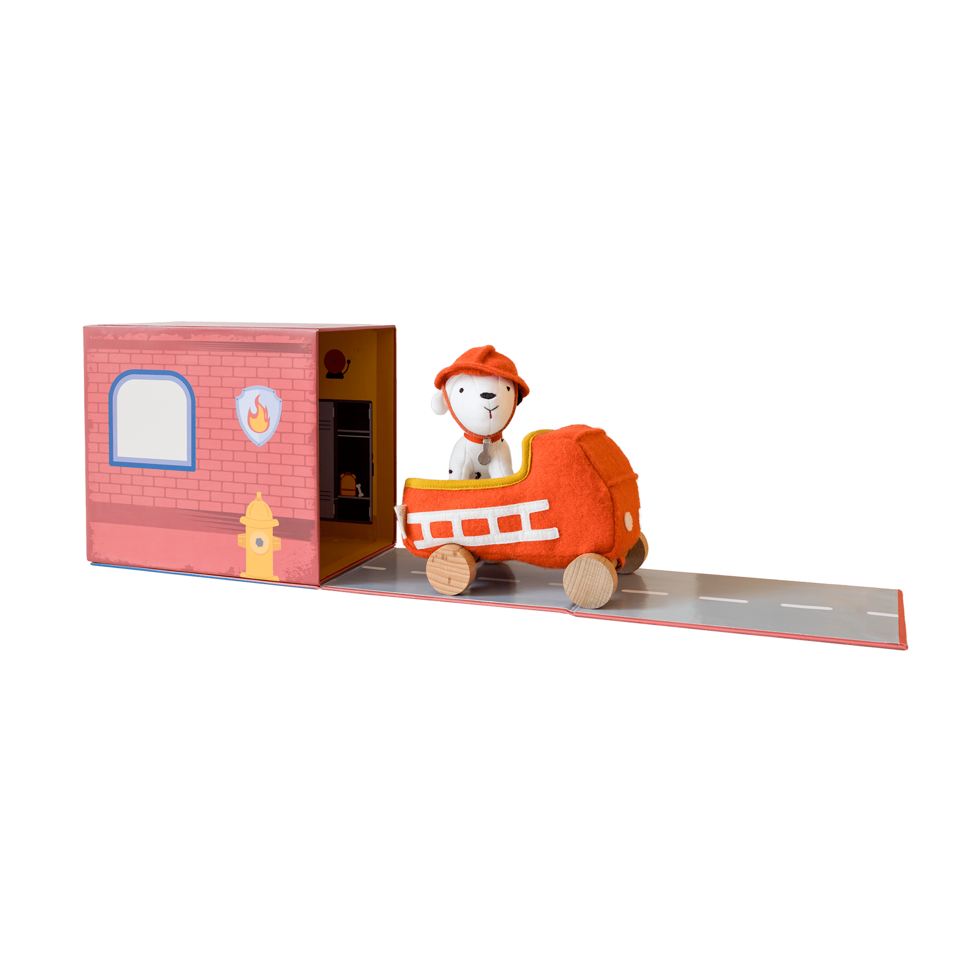 Olli Ella Toys Holdie Dog-Go - Chief Red