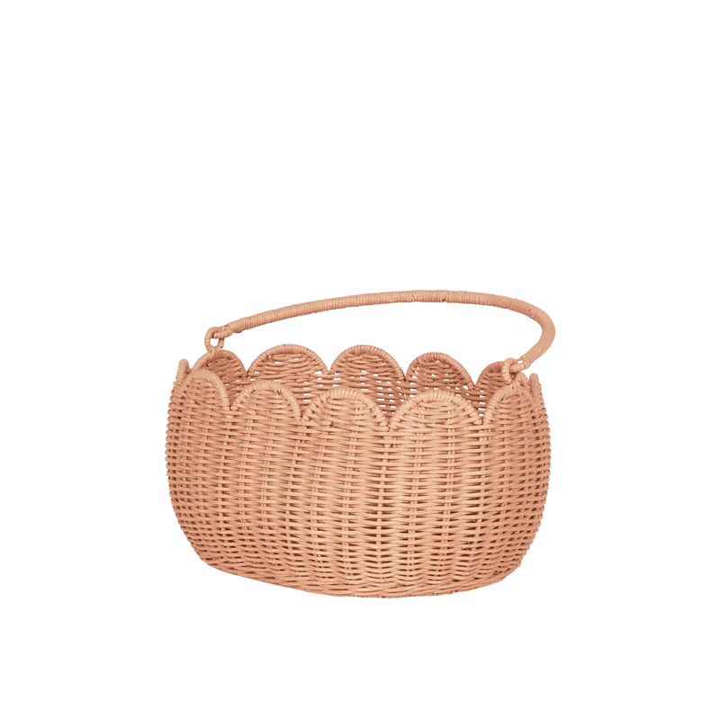 Olli Ella Toys Petal Basket - Seashell Pink