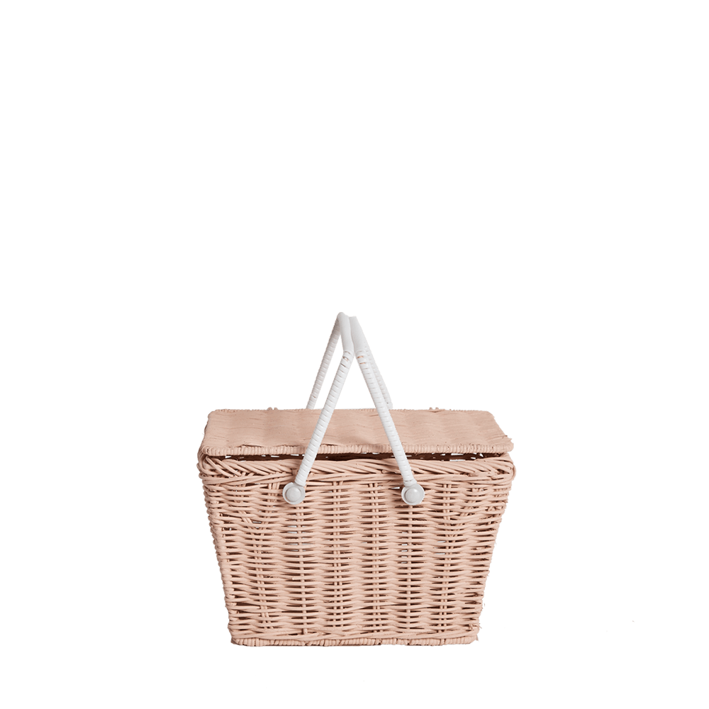 Olli Ella Toys Piki Rattan Basket - Rose