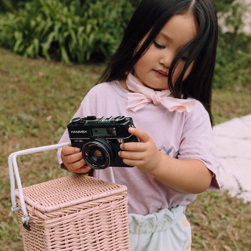 Olli Ella Toys Piki Rattan Basket - Rose