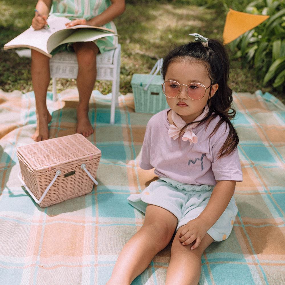 Olli Ella Toys Piki Rattan Basket - Rose
