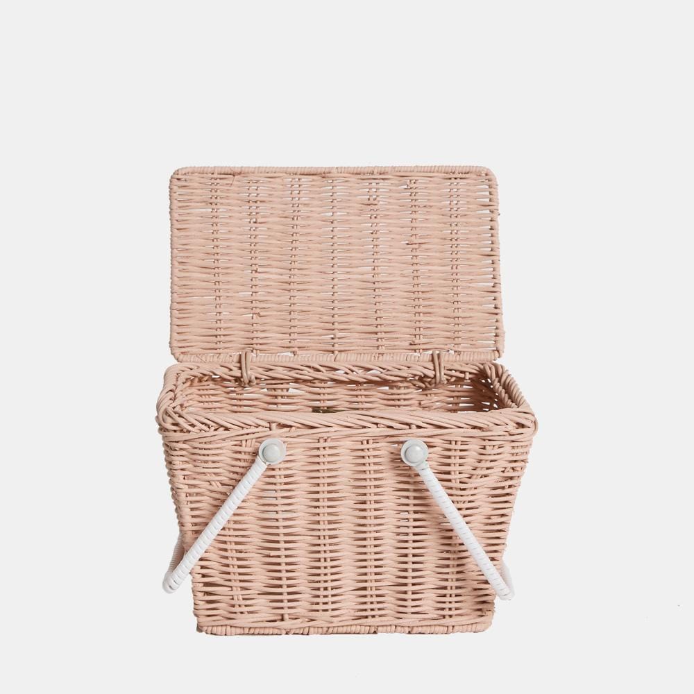 Olli Ella Toys Piki Rattan Basket - Rose