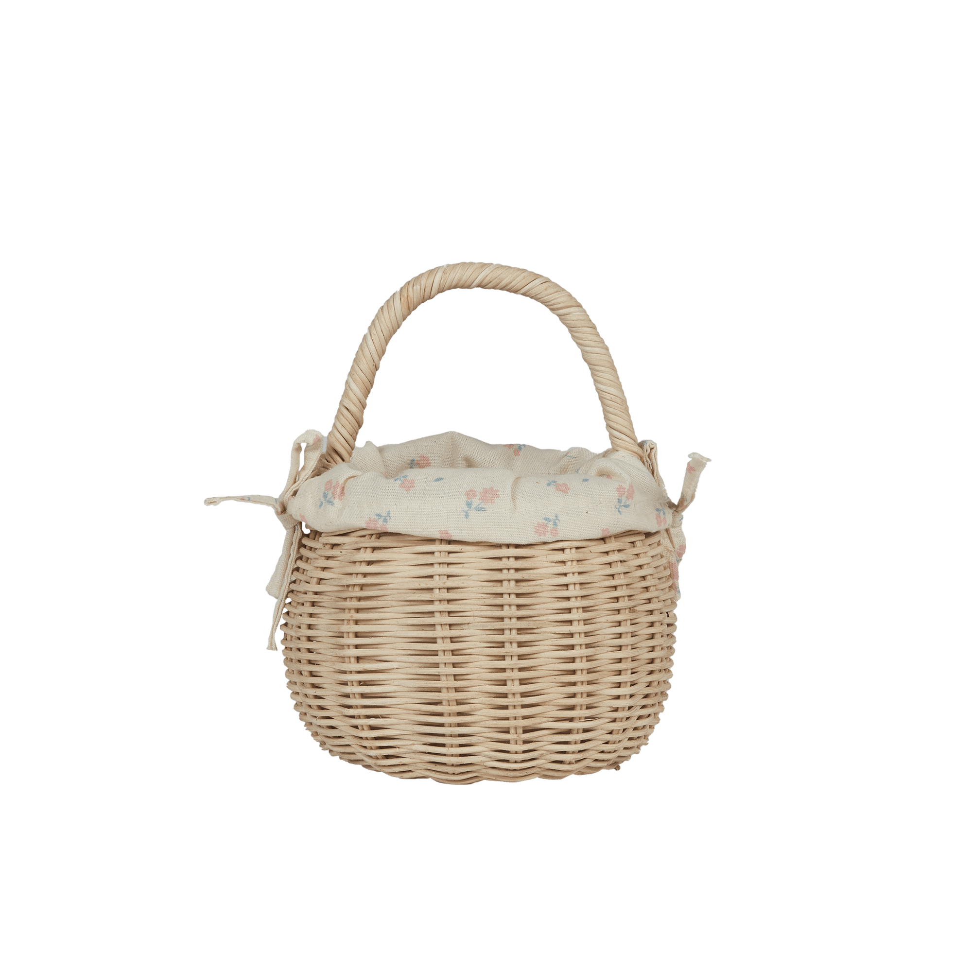 Olli Ella Toys Rattan Berry Basket with Lining – Pansy