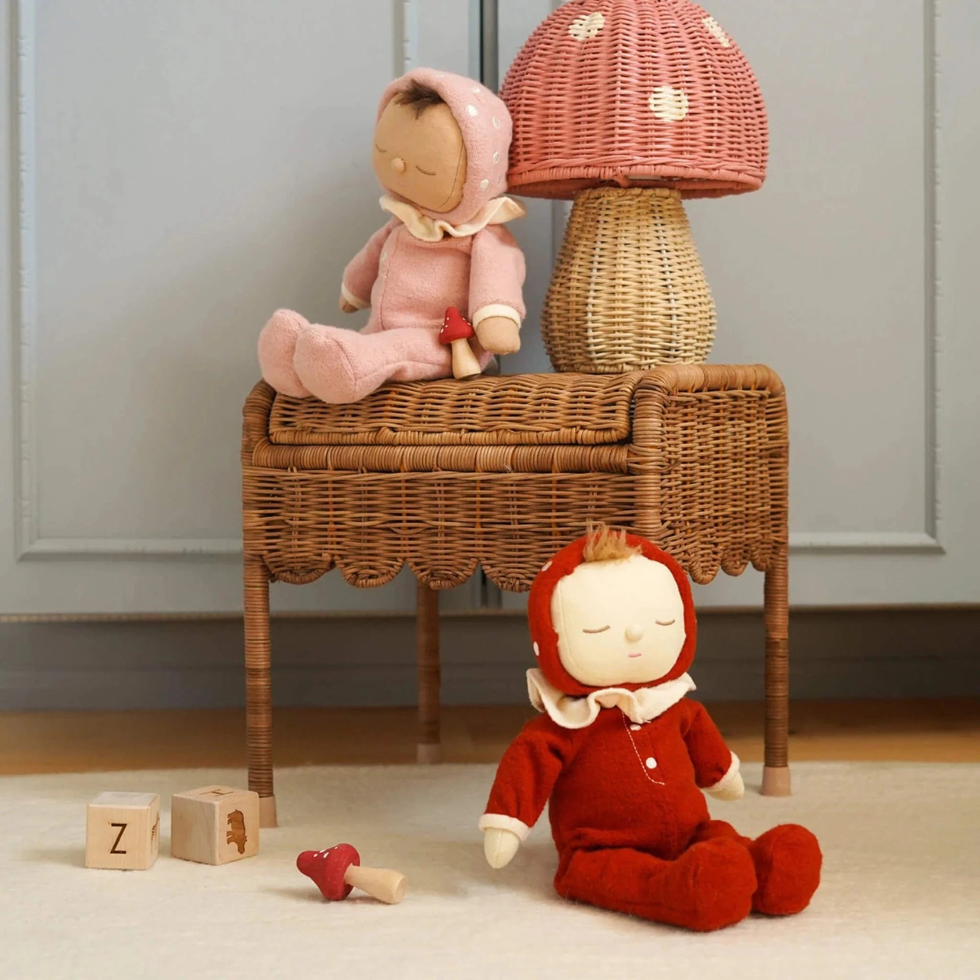Olli Ella Toys Soft Dozy Dinkums – Toadstool Moppet
