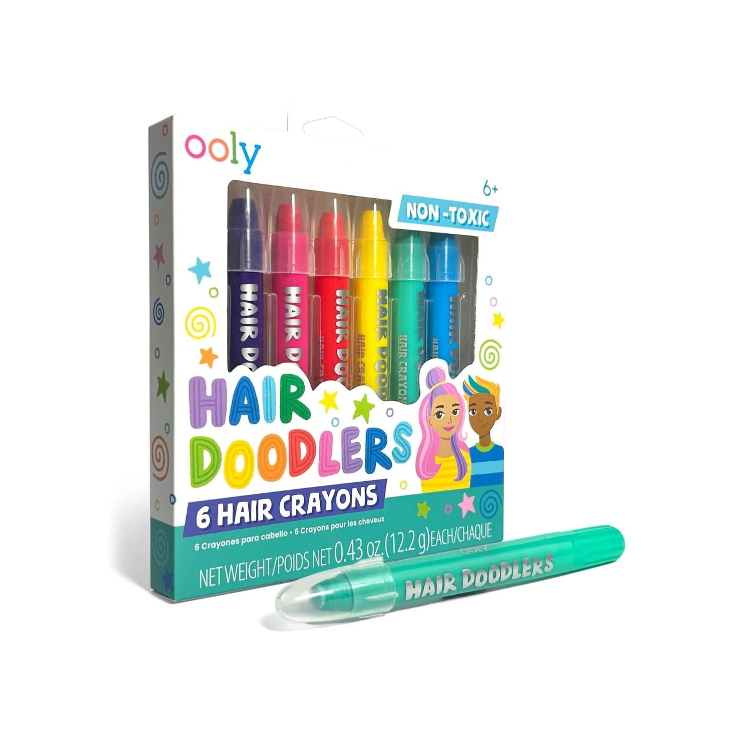 Ooly Accessory Hair Hair Doodlers Hair Crayons
