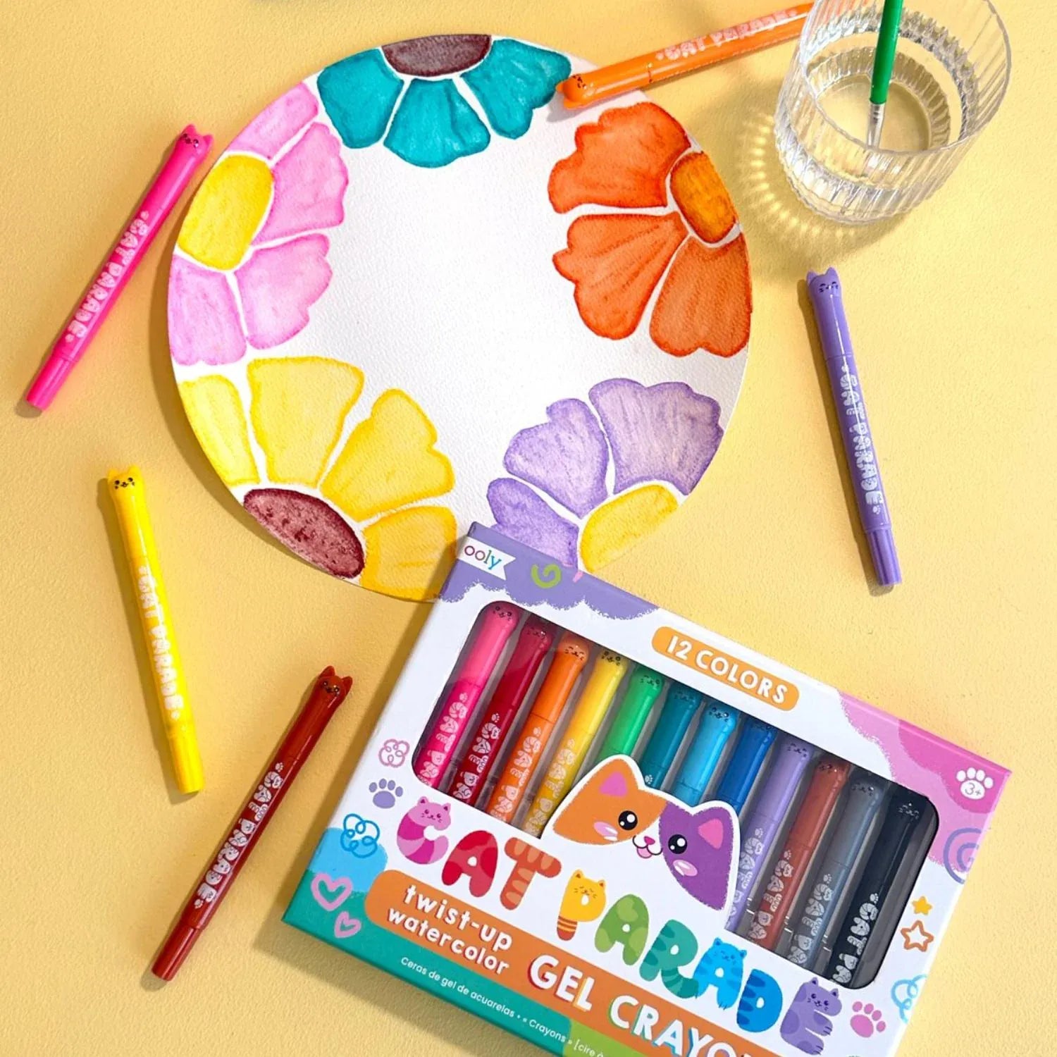 Ooly Toys Cat Parade Watercolour Gel Crayons