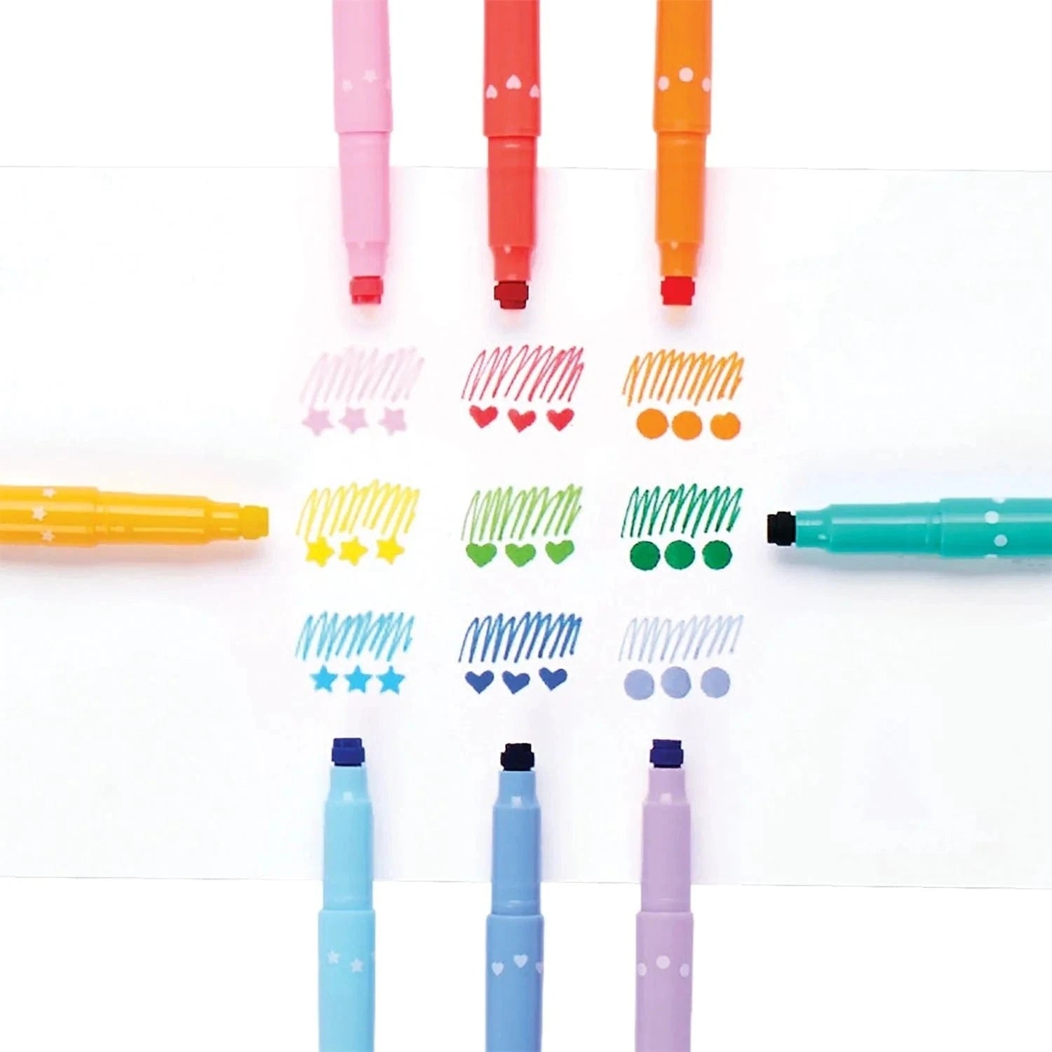Ooly Toys Confetti Stamp Double-Ended Markers