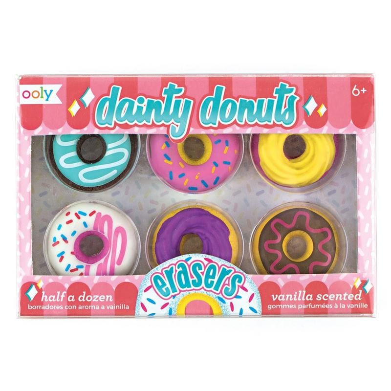 Ooly Toys Donuts Scented Erasers - Set of 6
