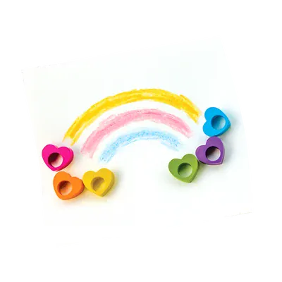 Ooly Toys Heart Ring Crayons - Set of 6