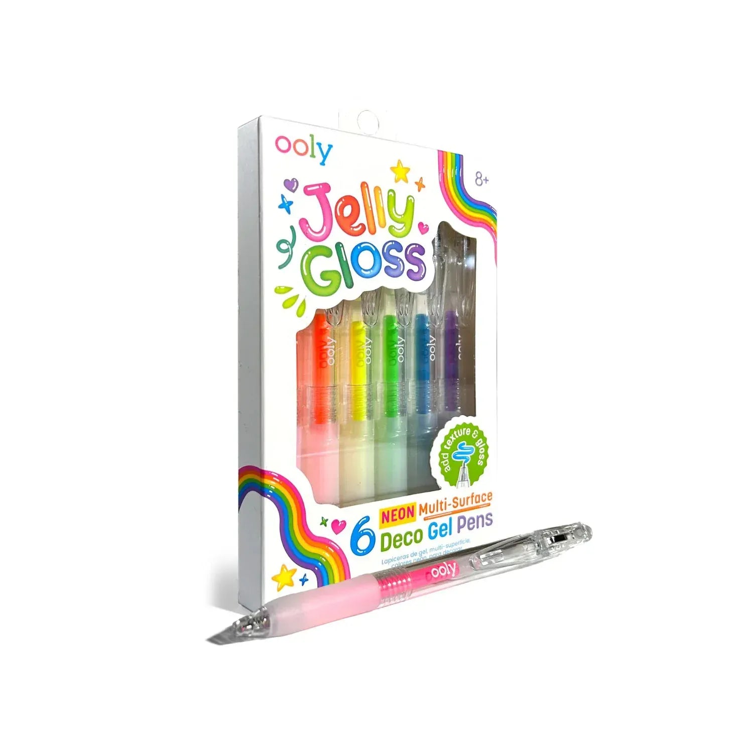 Ooly Toys Jelly Gloss: Neon Multi-Surface Deco Gel Pens