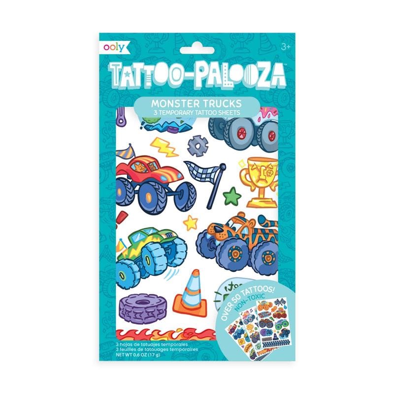 Ooly Toys Monster Trucks Temporary Tattoos