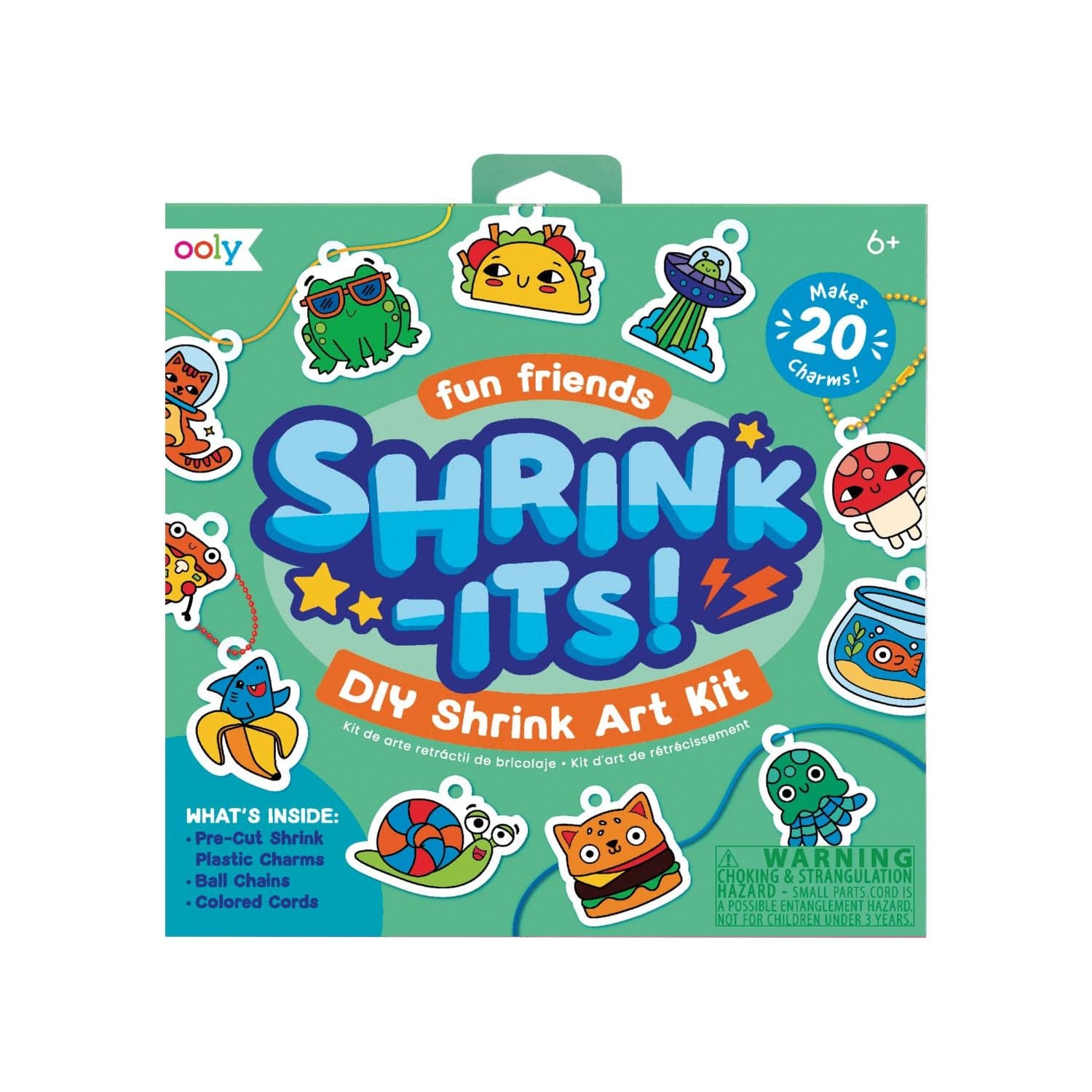 Ooly Toys Shrink-Its! D.I.Y. Shrink Art Kit - Fun Friends