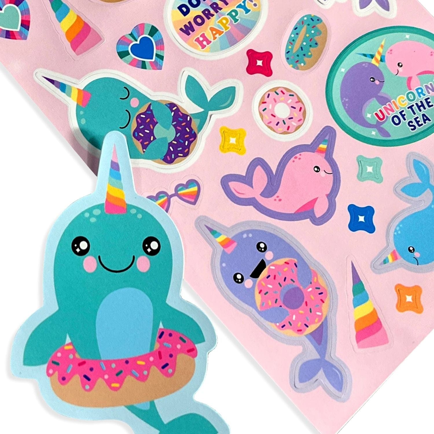 Ooly Toys Stickiville Nom Nom Narwhals Scented Stickers