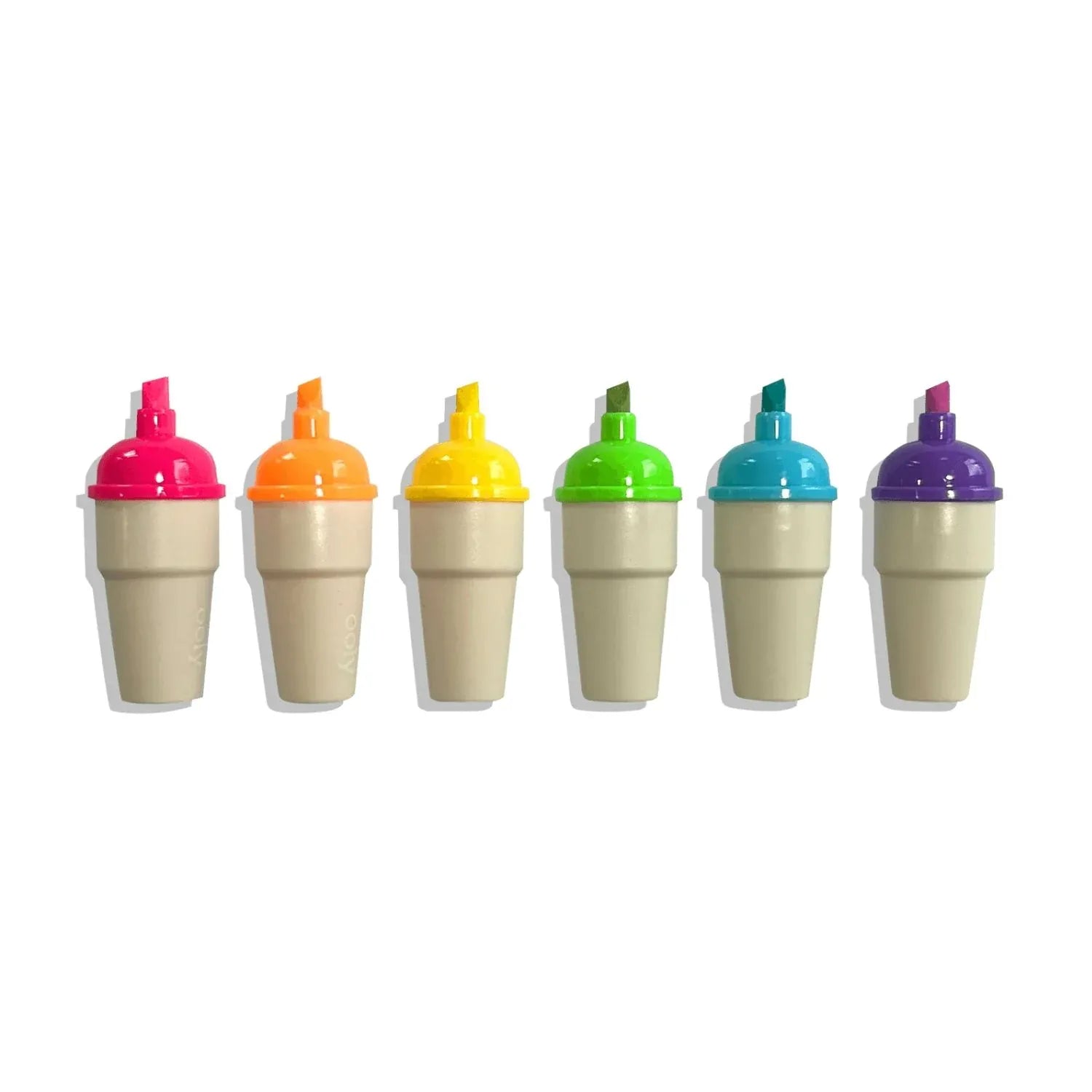 Ooly Toys Sweet Scoops Neon Highlighters - Strawberry Scent