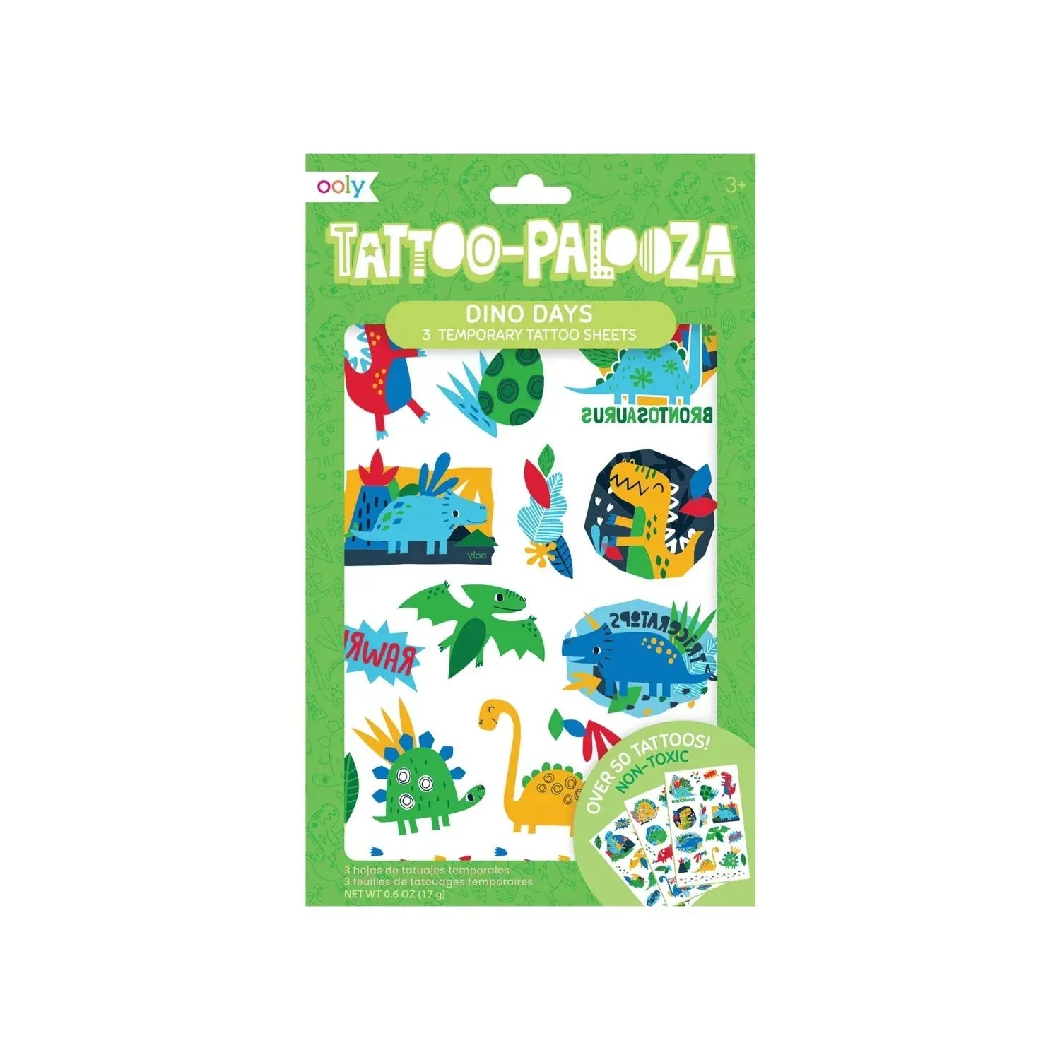 Ooly Toys Tattoo Palooza Temporary Tattoo - Dino Days