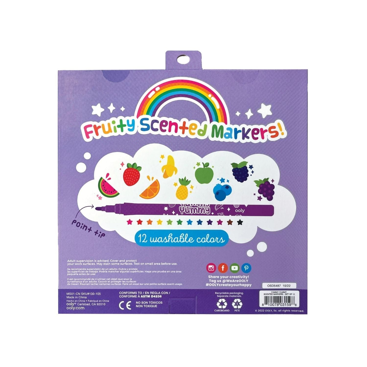 Ooly Toys Yummy Yummy Scented Markers