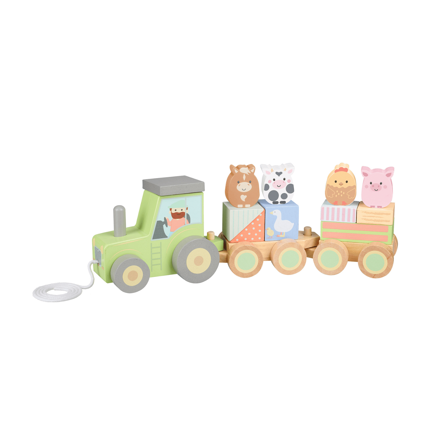 Orange Tree Toys Toys Farmyard Animal Puzzle Tractor