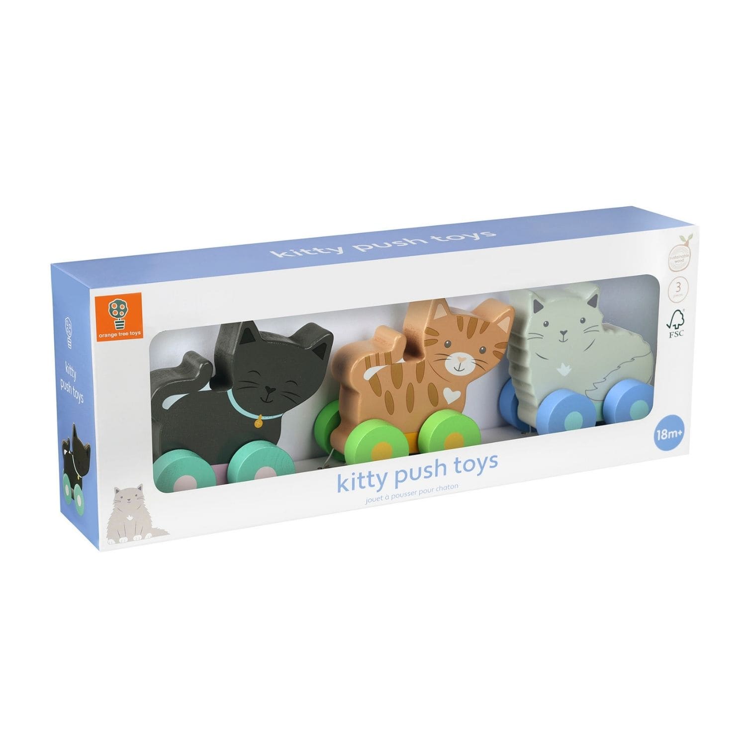 Orange Tree Toys Toys Pets Kitty Push Toys