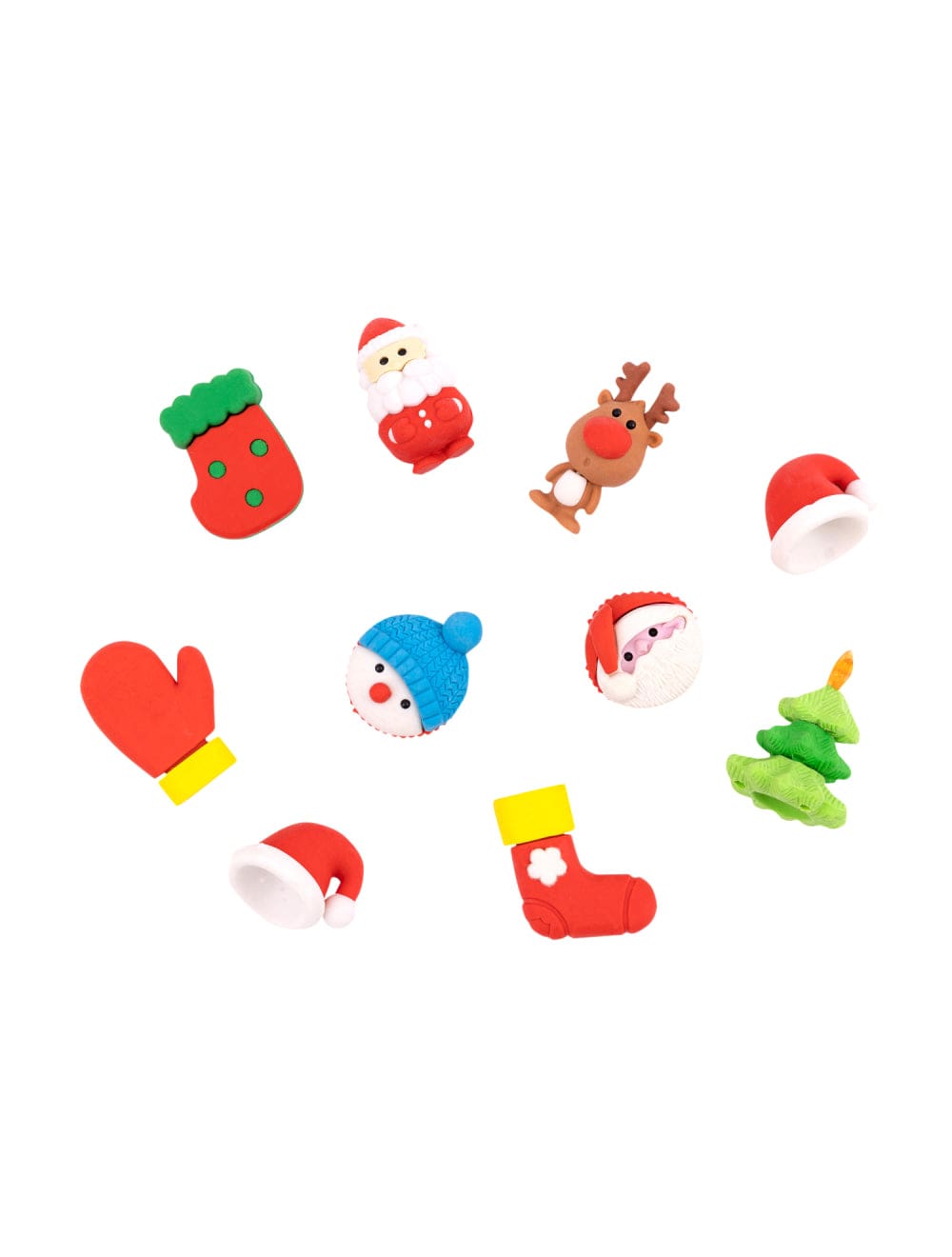 Out of the Blue Toys Christmas Erasers Assortment