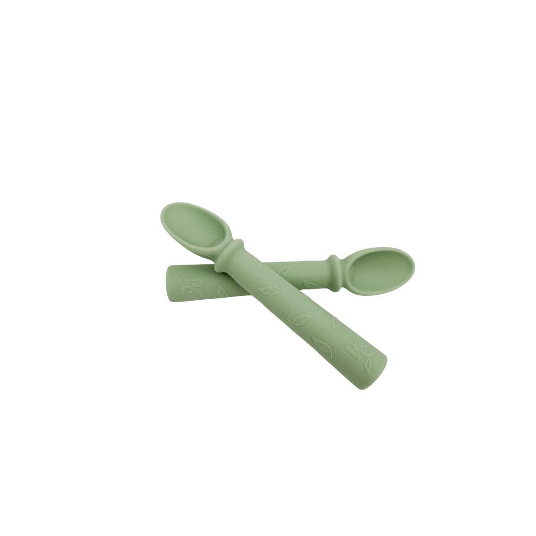 Petite Eats Accessory Feeding Fern Silicone Baby Spoons