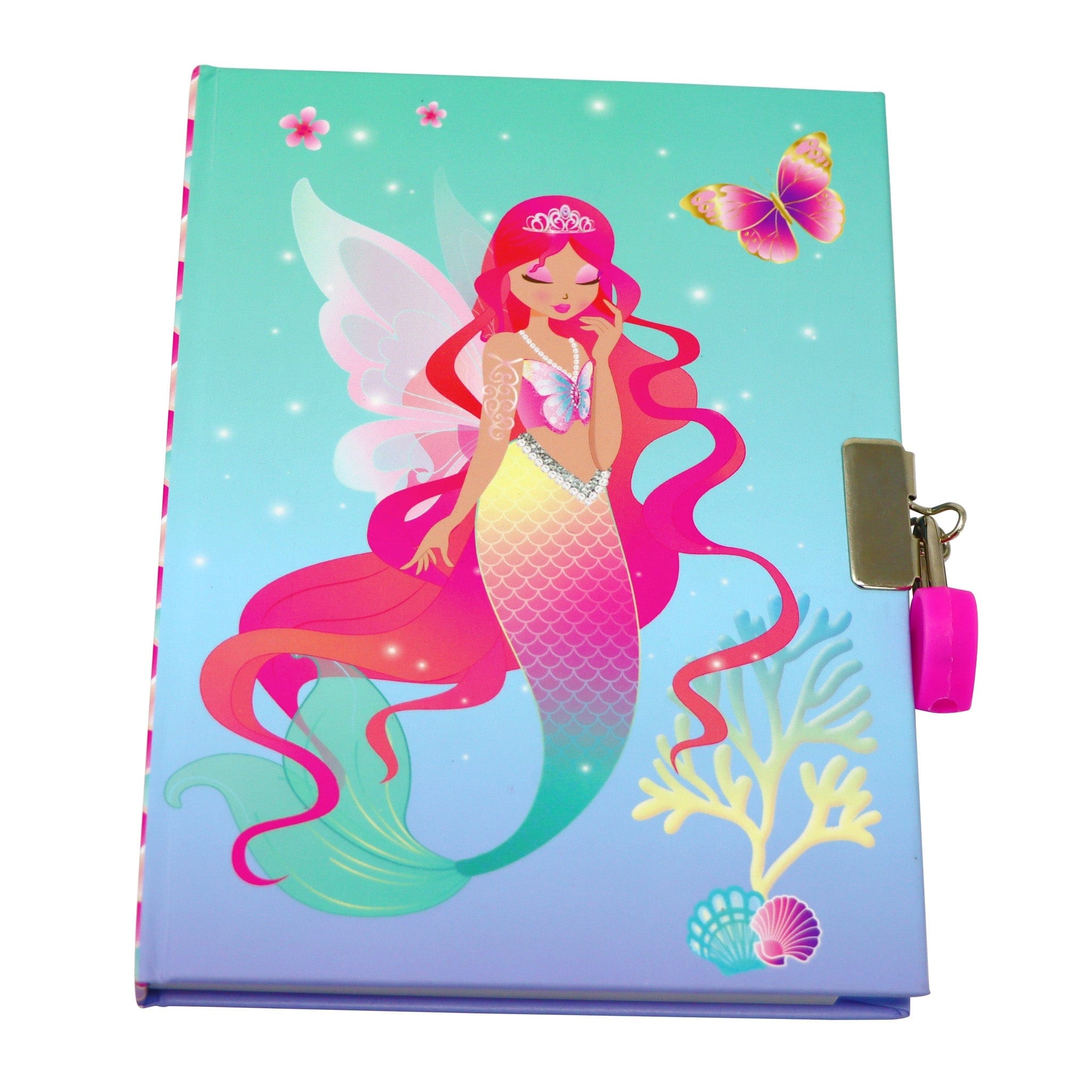 Pink Poppy Girls Accessory Shimmering Mermaid Strawberry Scented Lockable Diary