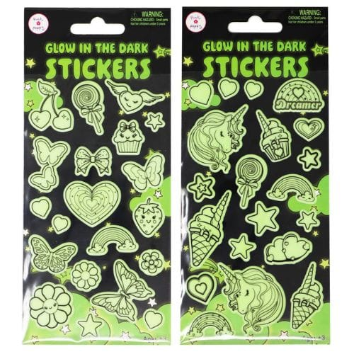 Pink Poppy Toys Glow in the Dark Stickers