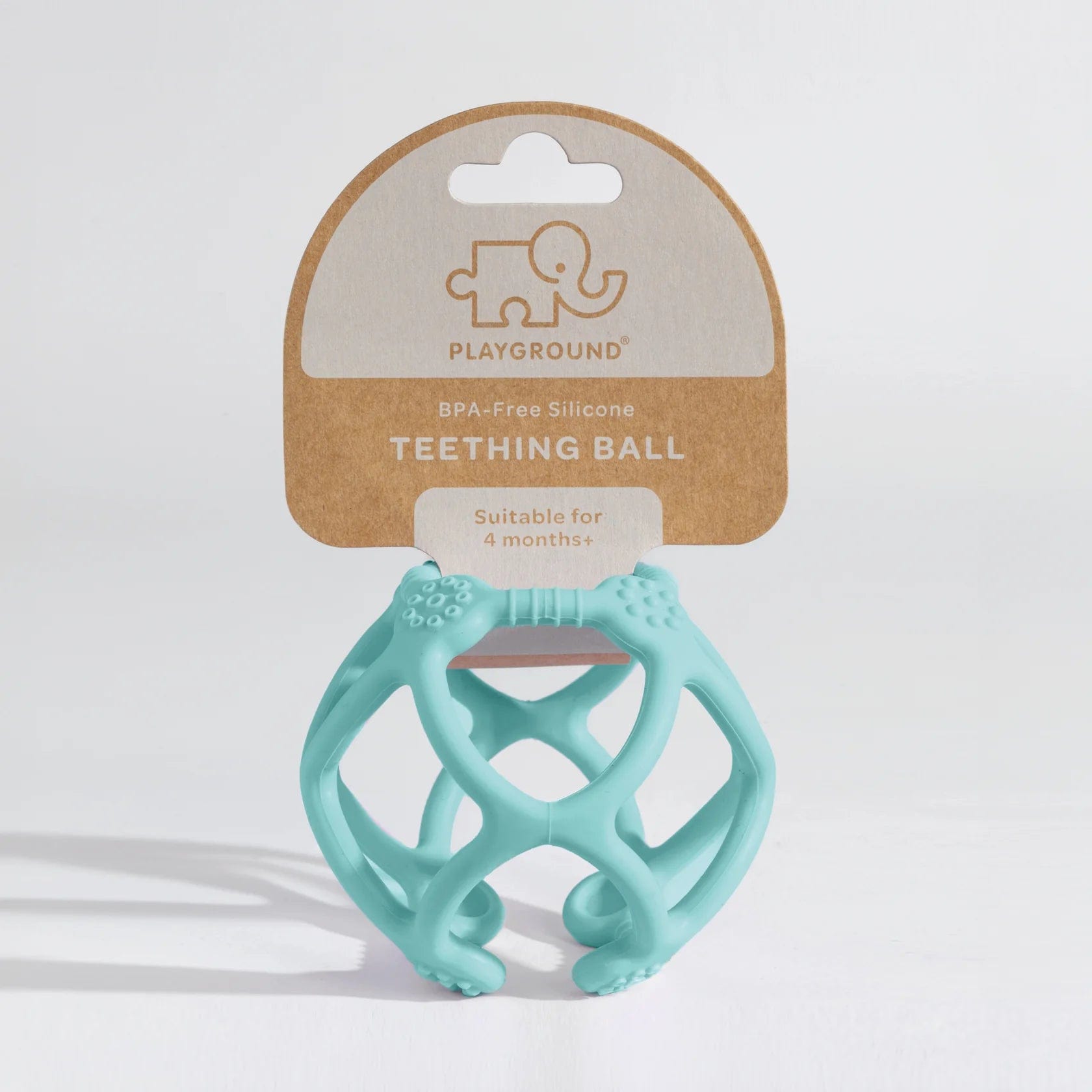 Playground Baby Care Silicone Teething Ball - Light Blue