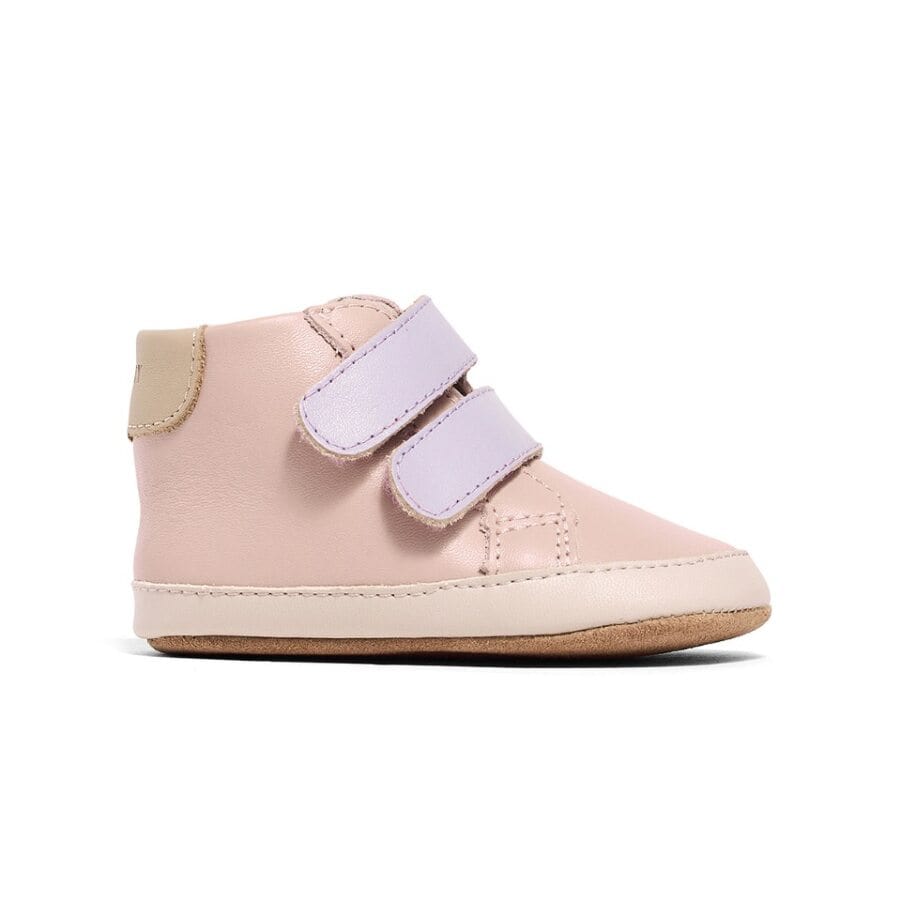 Pretty Brave Baby Shoes Baby Hi-Top in Blush/Lilac