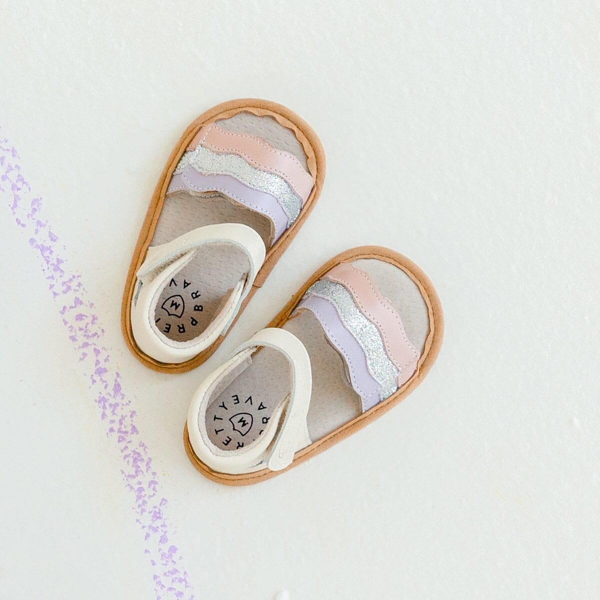 Pretty Brave Baby Shoes Baby Star Sandal in Sparkle