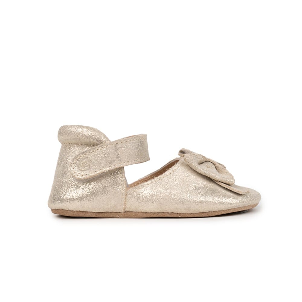 Pretty Brave Baby Shoes BELLA Gold Shimmer
