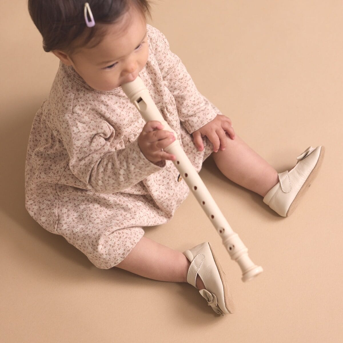 Pretty Brave Baby Shoes BONNIE Stone Mary Jane
