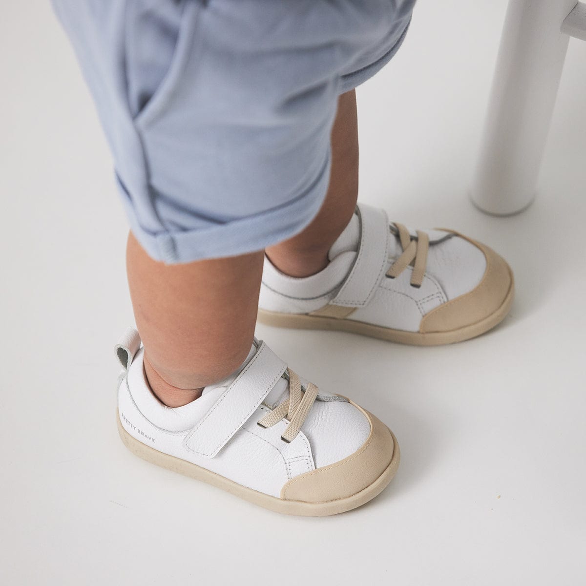Pretty Brave Baby Shoes Boston - White