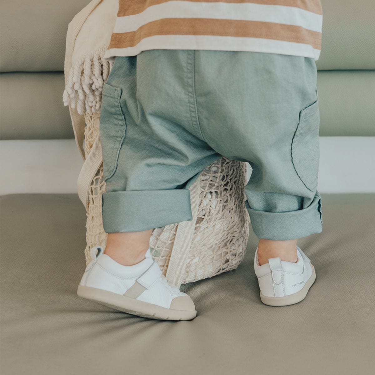 Pretty Brave Baby Shoes Boston - White
