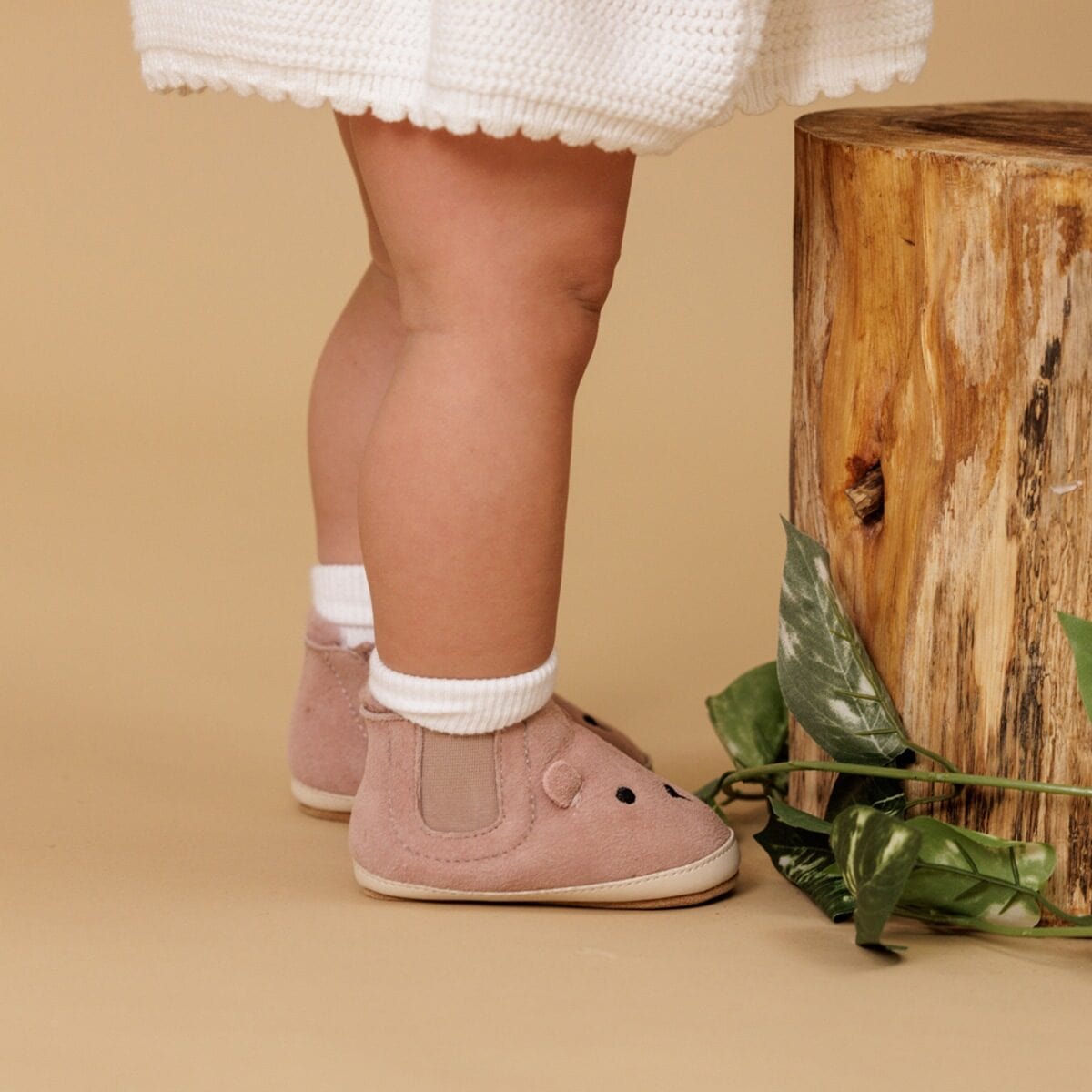 Pretty Brave Baby Shoes Cosy Boot Dusky Pink