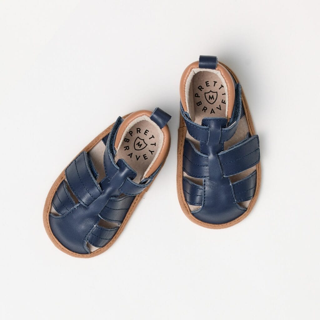 Pretty Brave Baby Shoes Levi Indigo Sandal