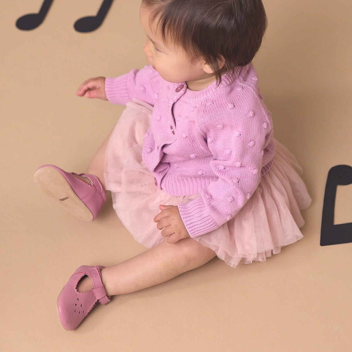Pretty Brave Baby Shoes MORGAN Berry T-Bar